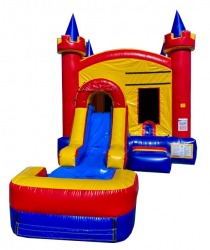 party20castle20bounce20house20combo20inflatable20rental20tulsa20oklahoma 235394606 EZ Party Castle Water Combo